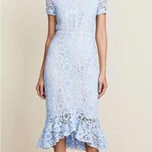 Shoshanna Edgecombe Light Blue Lace Dress Size 6 NWT